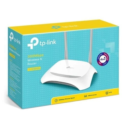 TP Link TP-Link TL-WR840N Range WiFi Booster 5dBi Antennas 300Mbps Wireless N Router (Not A Modem)