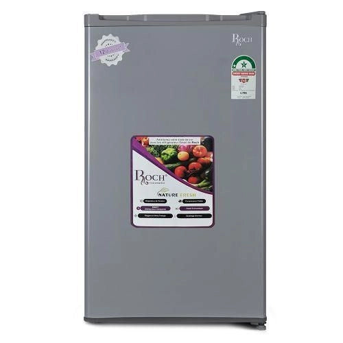 Roch 120 Liters Single Door Refrigerator - Silver (2YRs WRTY)