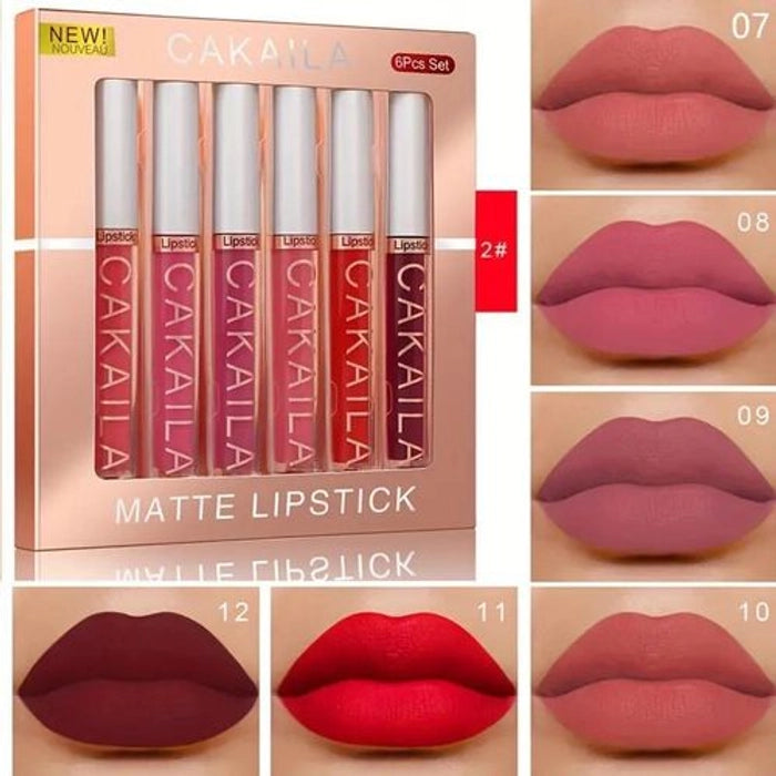 Ocean 6Pcs Matte Liquid Lipstick Set