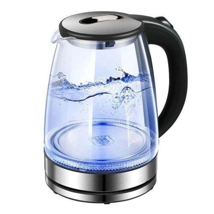 Hoffmans 2L Glass Kettle Model HM-2513 - Black