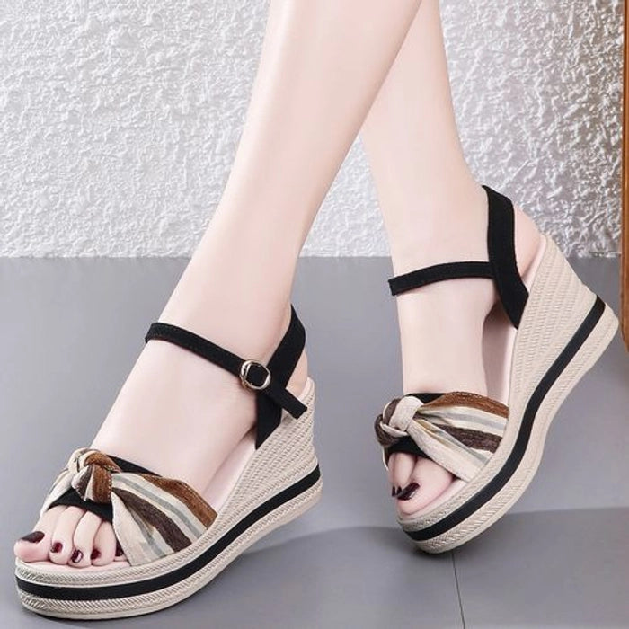 Flangesio Summer Holiday Wedge Sandals Women Shoes For Women