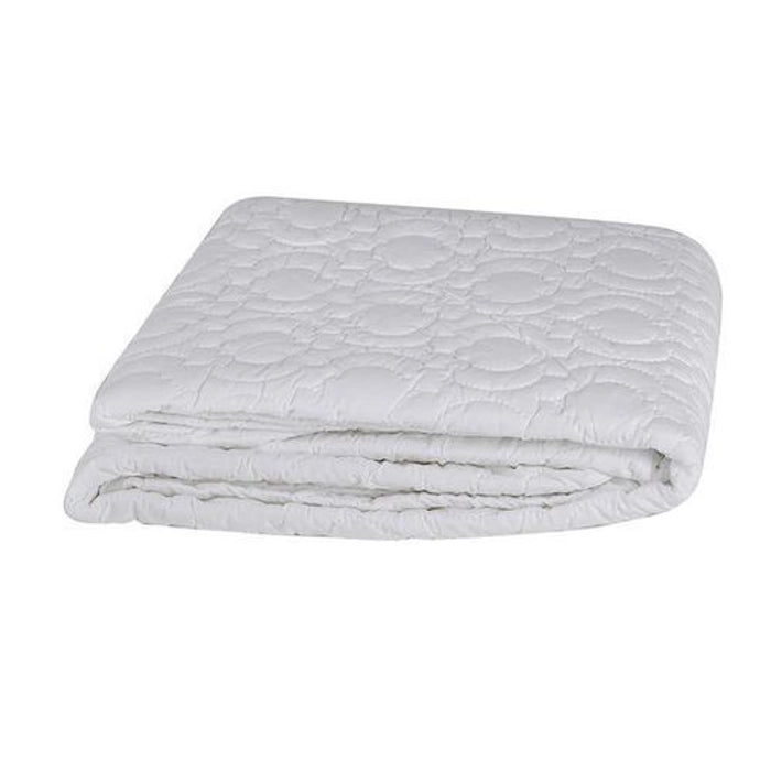 Elegant 6x6 Quilted Waterproof Matress Protector - White